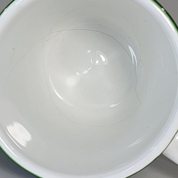 Vintage Pottery Barn Set Of 2 Hand Painted Ceramic Coffee Mug Made in Italy - Picture 7 of 16